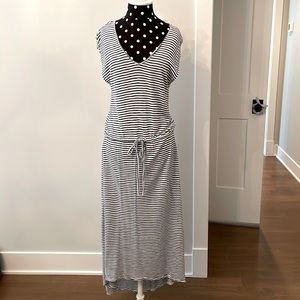 Navy and white lightweight dress